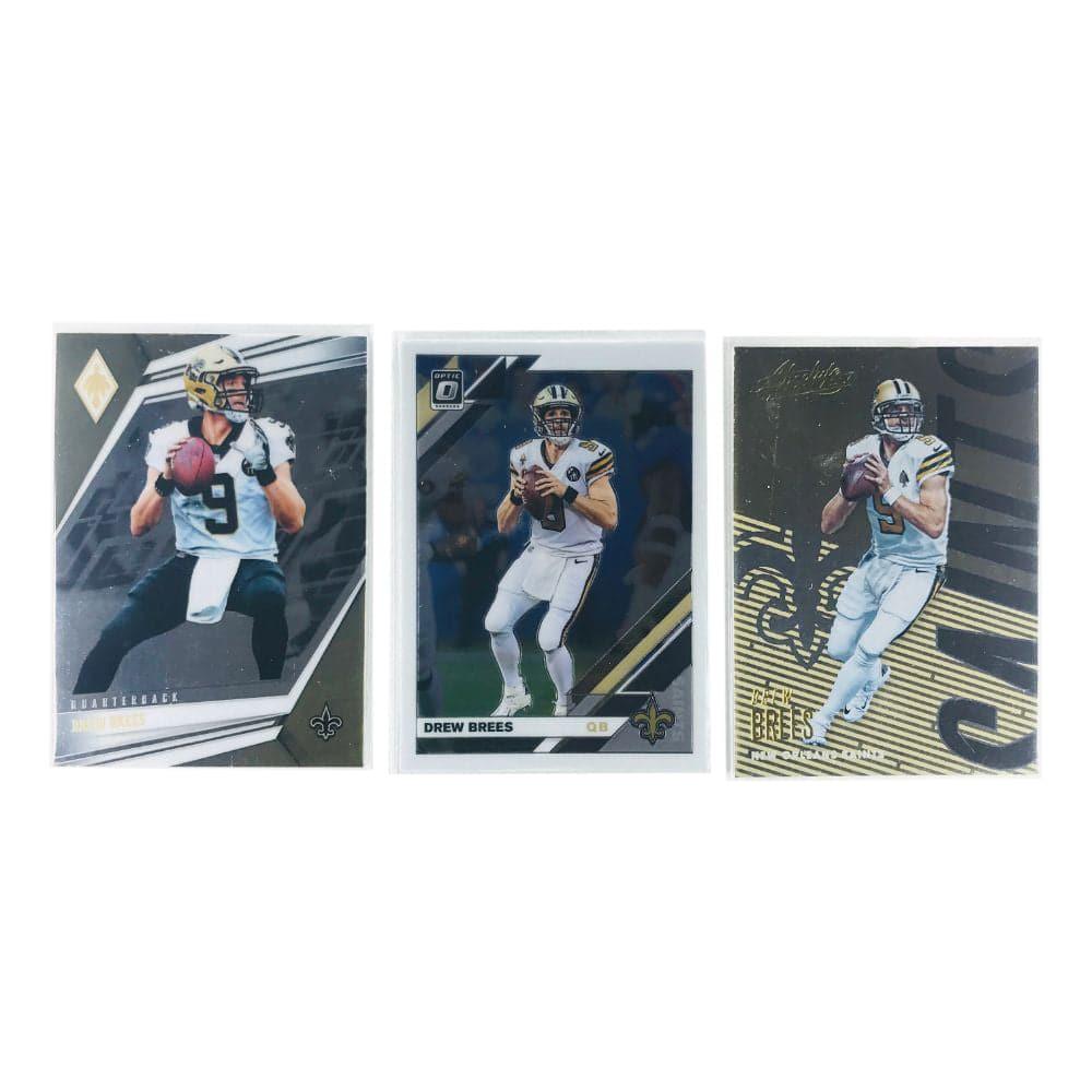 Panini Cards Drew Brees New Orleans Saints Panini NFL 3 Premium Base Card Set
