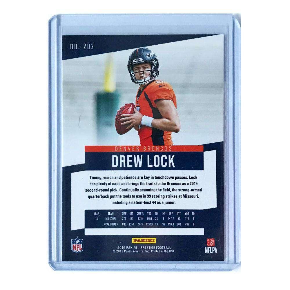 Panini Cards Drew Lock Denver Broncos Panini NFL Prestige 2019 Green Rookie Card