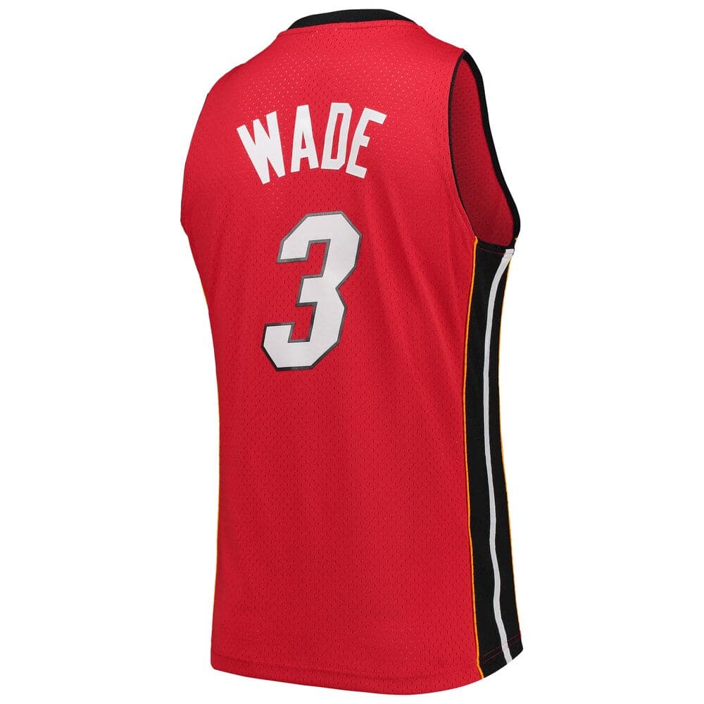 Mitchell And Ness Jerseys Dwyane Wade Miami Heat 05-06 Road Mitchell & Ness NBA Swingman Jersey - Red