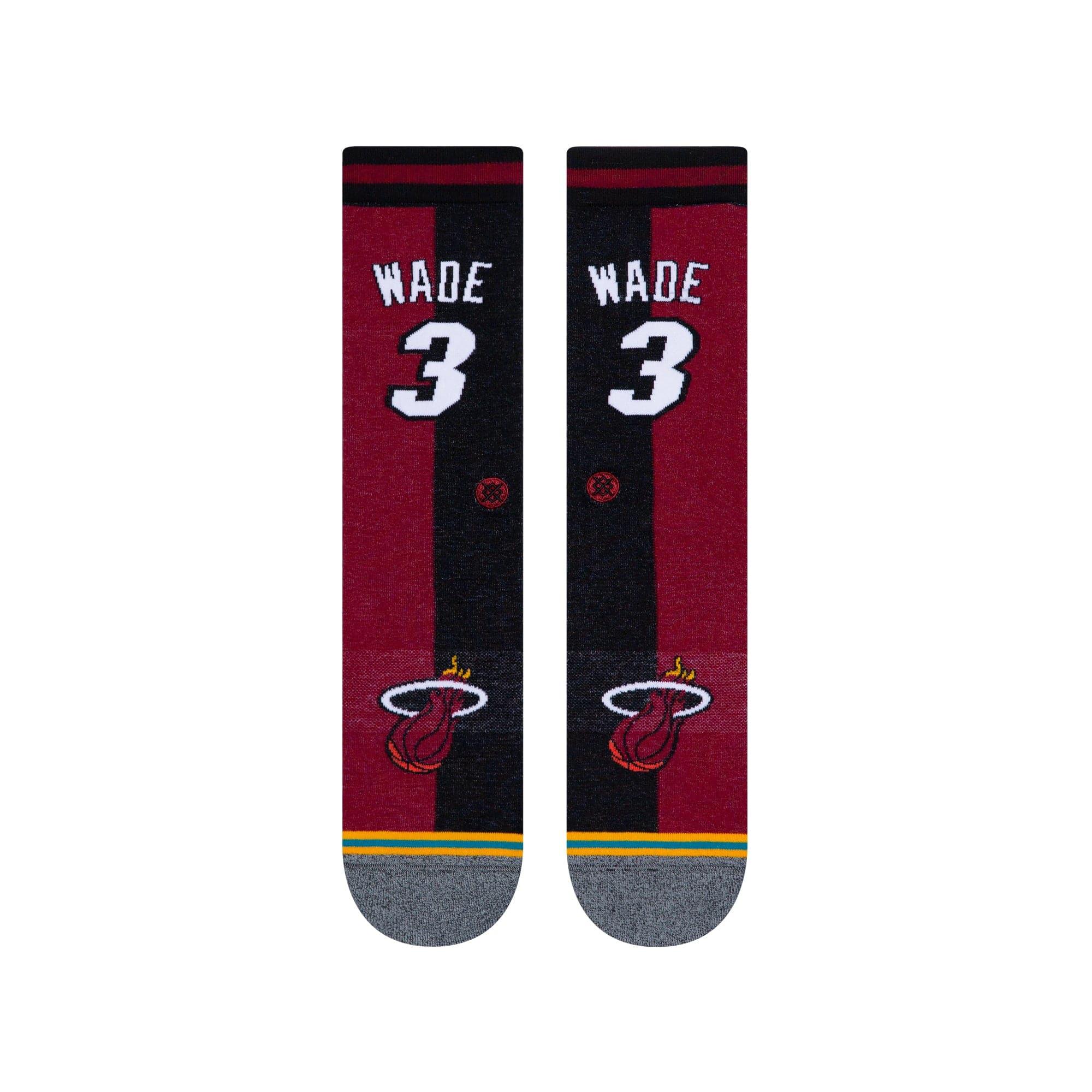 Stance Socks Dwyane Wade Miami Heat Stance NBA HWC Legends Jersey Crew Socks
