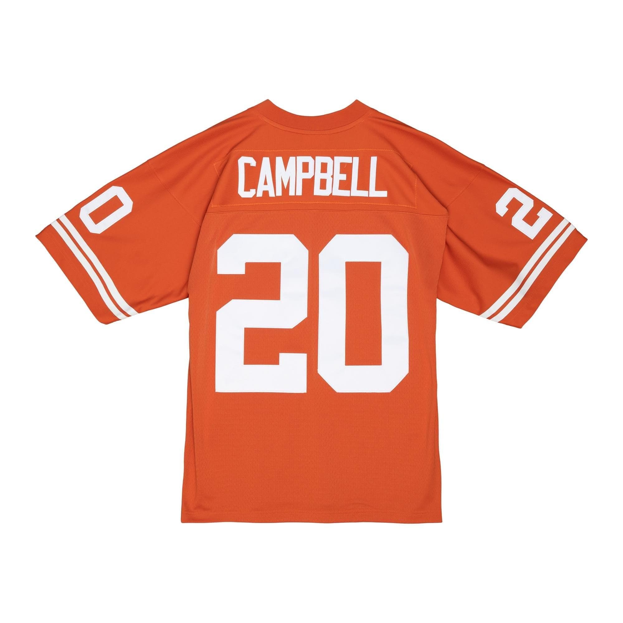 Mitchell And Ness Jerseys Earl Campbell Texas Longhorns 77-78 Mitchell & Ness NCAA Throwback Legacy Jersey - Orange