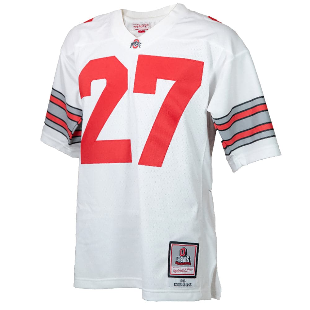 Mitchell And Ness Jerseys Eddie George Ohio State Buckeyes 95-96 Mitchell & Ness NCAA Legacy Jersey - White