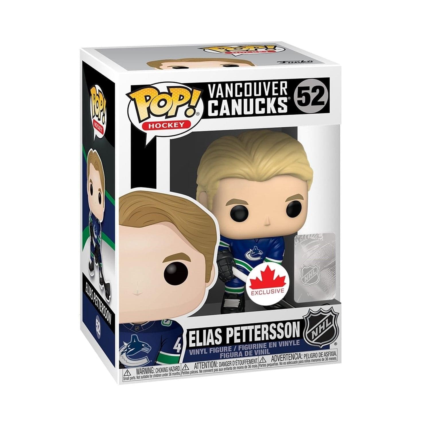 Funko Figures Elias Pettersson Vancouver Canucks Funko NHL Pop Vinyl 3.75" Figure - Blue