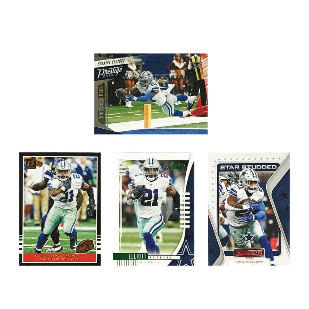 Panini Cards Elliot Ezekiel Dallas Cowboys Panini NFL 4 Insert/Parallel Card Set