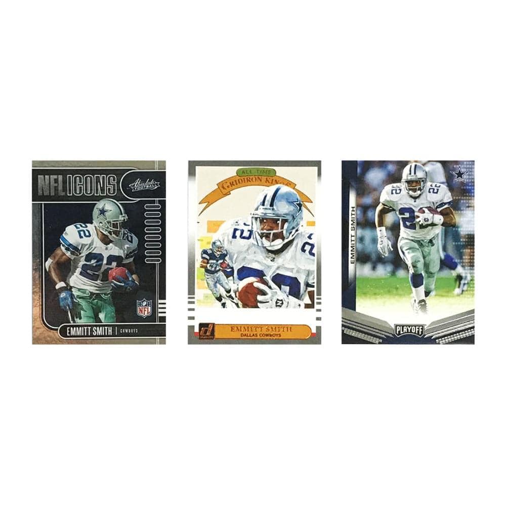Panini Cards Emmit Smith Dallas Cowboys Panini NFL 3 Card Set