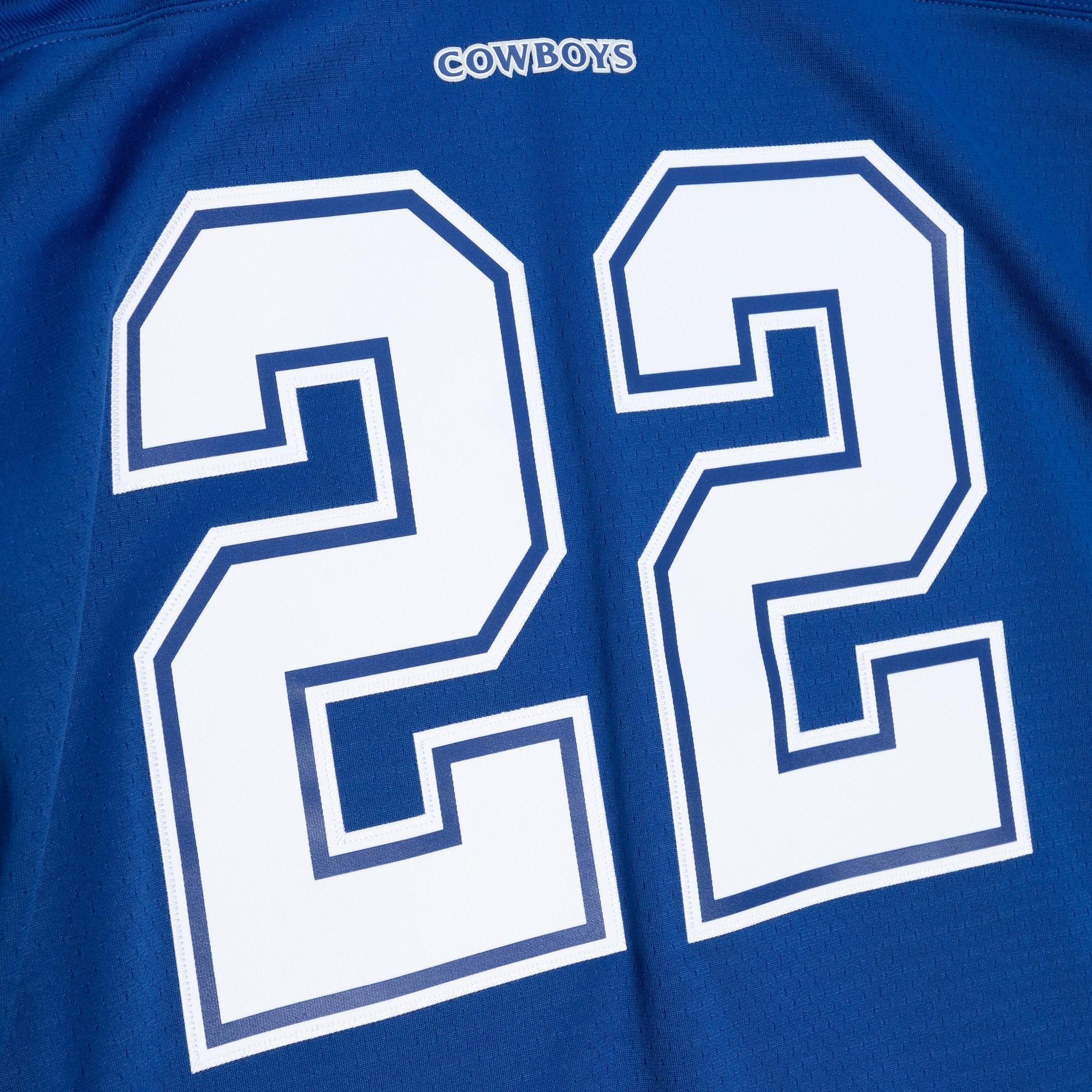 Mitchell And Ness Jerseys Emmitt Smith Dallas Cowboys 96-97 Mitchell & Ness NFL Throwback Legacy Jersey - Navy