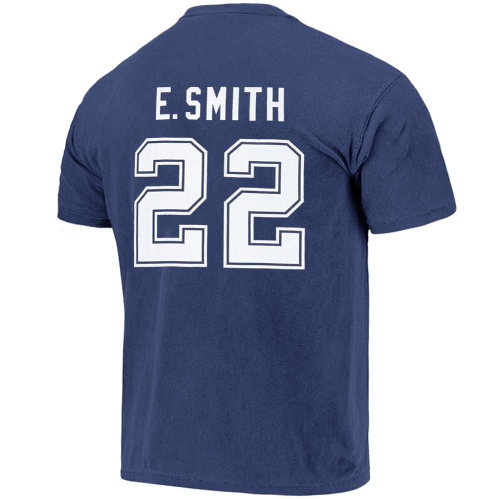 Mitchell And Ness T-Shirts Emmitt Smith Dallas Cowboys Mitchell & Ness NFL N&N Vintage T-Shirt - Vintage Blue