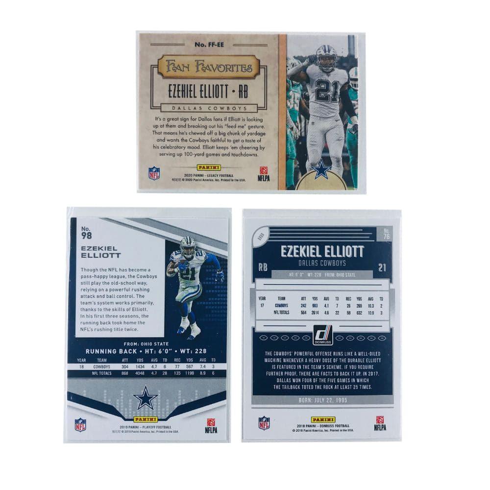 Panini Cards Ezekiel Elliot Dallas Cowboys Panini NFL 3 Card Insert Set