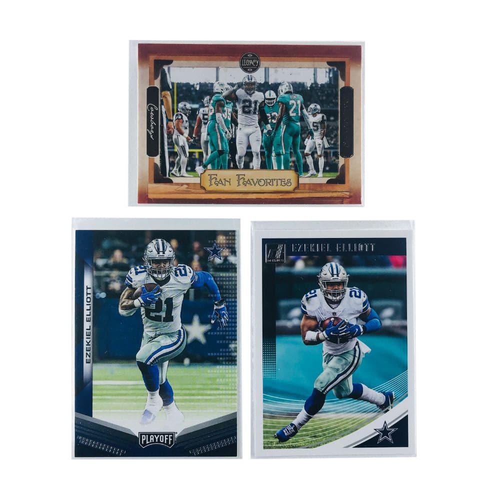 Panini Cards Ezekiel Elliot Dallas Cowboys Panini NFL 3 Card Insert Set