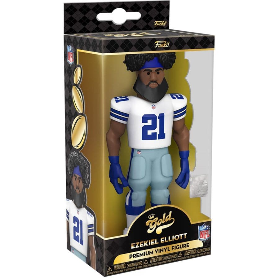 Funko Figures Ezekiel Elliott Dallas Cowboys Funko NFL 5" Vinyl Gold Figure