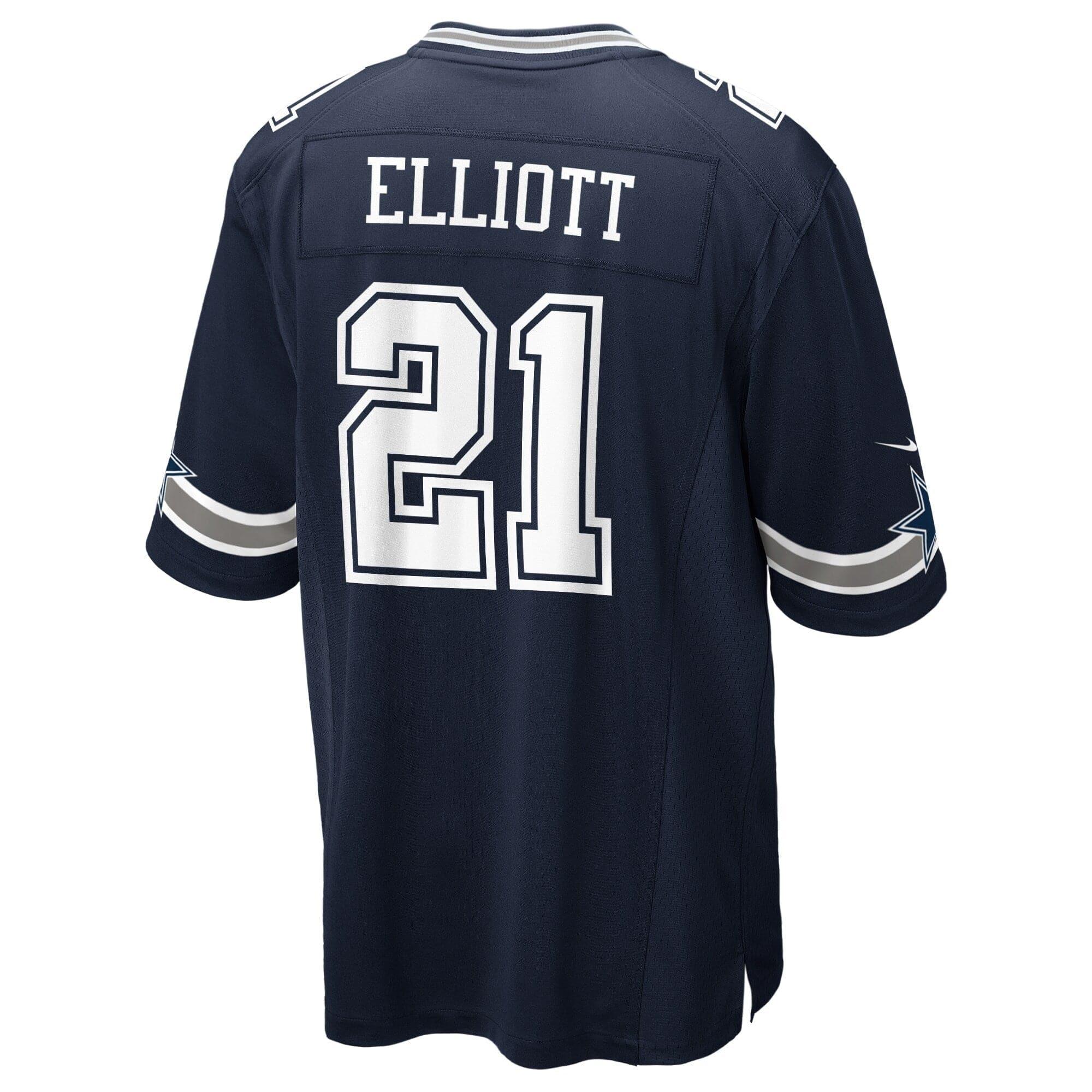 Nike Jerseys Ezekiel Elliott Dallas Cowboys Nike NFL Game Jersey - Navy