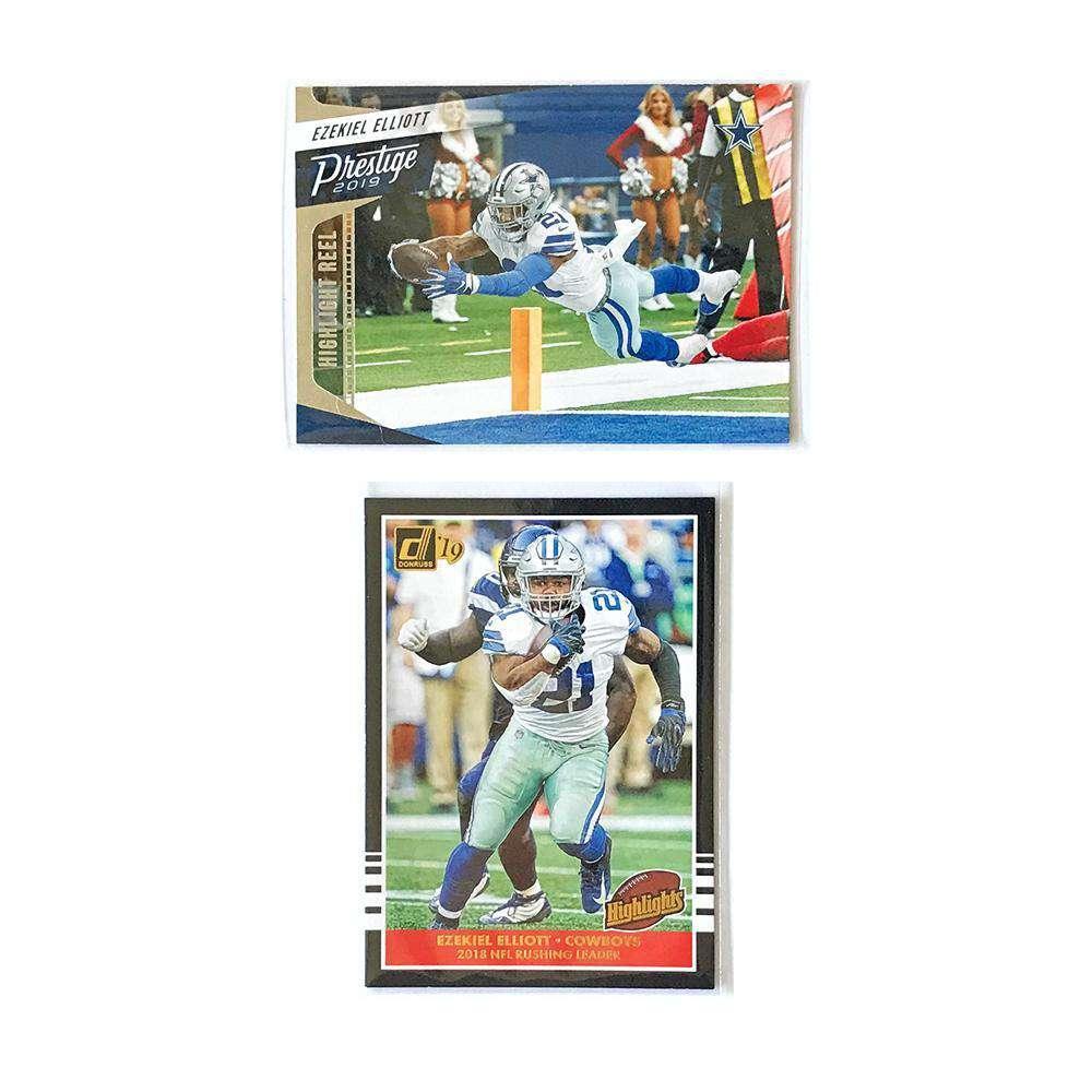 Panini Cards Ezekiel Elliott Dallas Cowboys Panini NFL 2019 Parallel/Insert 2 Card Set