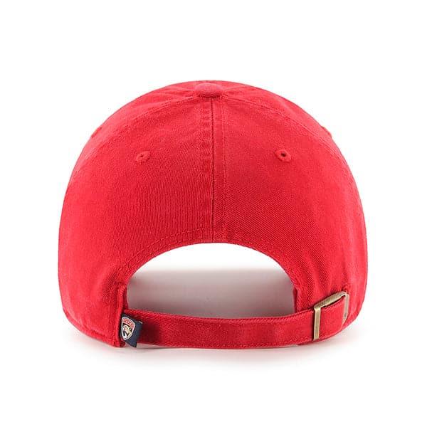 47 Brand Caps Florida Panthers '47 NHL Team Clean Up Strapback Hat - Red