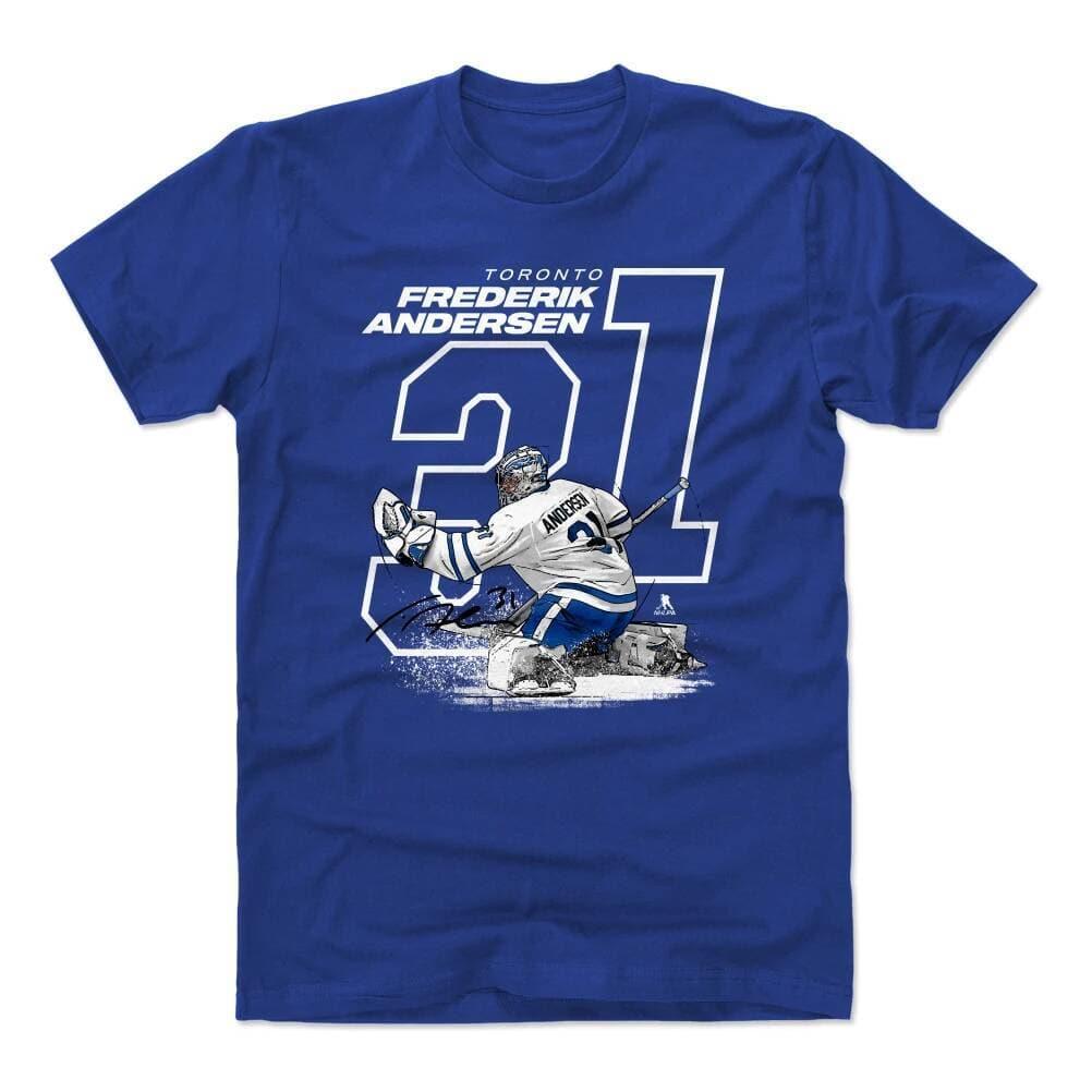 500 Level T-Shirts Frederik Andersen Toronto Maple Leafs 500 Level NHL Offset T-Shirt - Blue