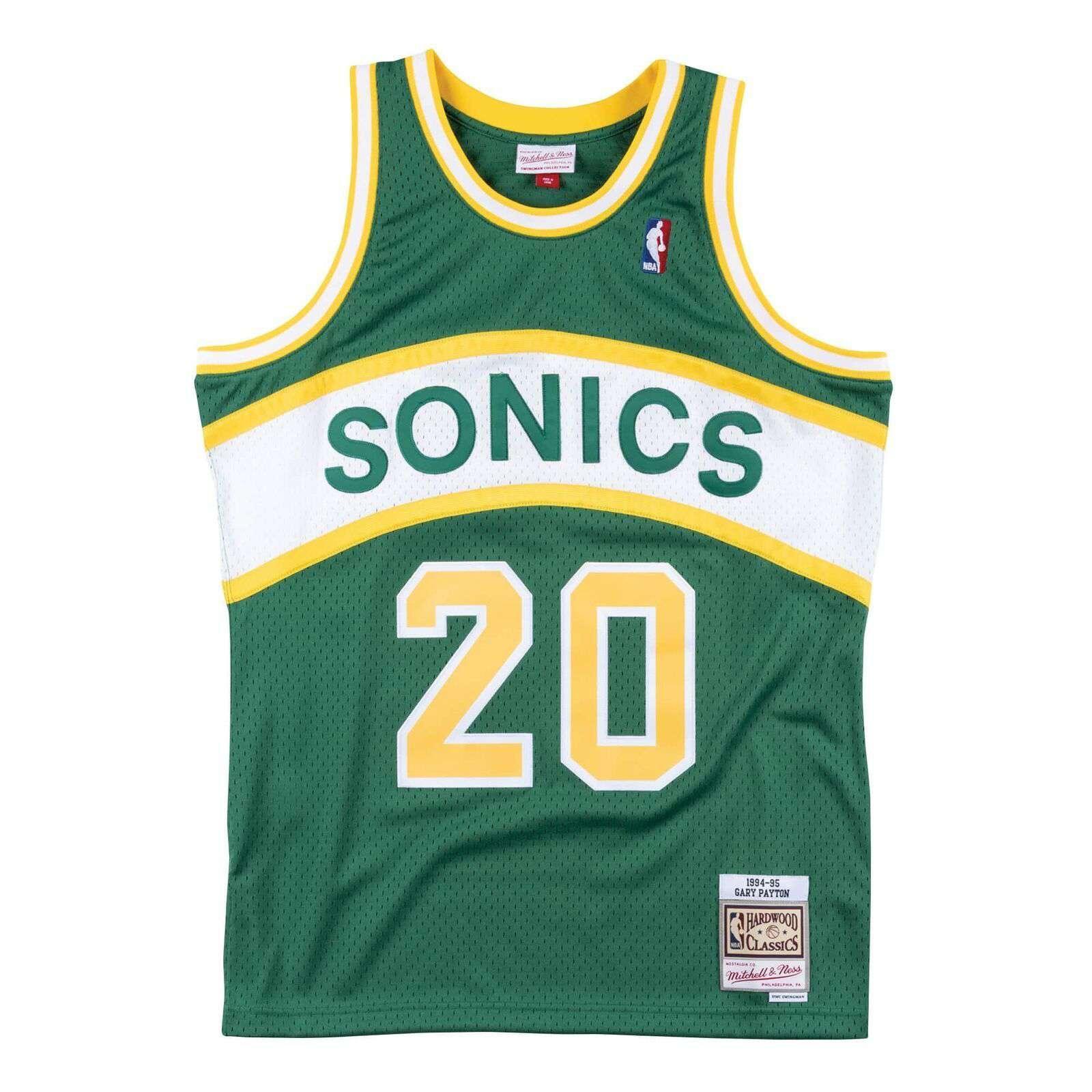 Mitchell And Ness Jerseys Gary Payton Seattle Supersonics Mitchell & Ness NBA 94 Swingman Jersey - Green