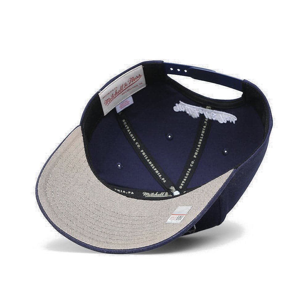 Mitchell And Ness Caps Georgetown Hoyas Mitchell & Ness NCAA Shadow Arch Pro Golfer Snapback Hat - Navy