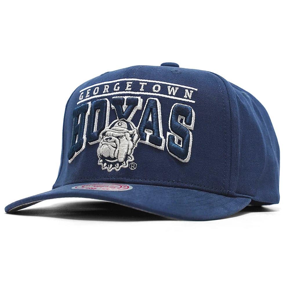 Mitchell And Ness Caps Georgetown Hoyas Mitchell & Ness NCAA Shadow Arch Pro Golfer Snapback Hat - Navy