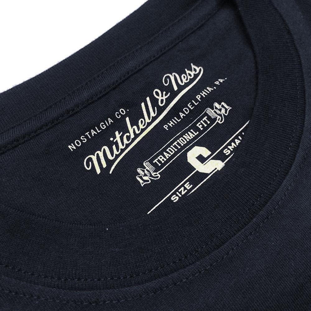 Mitchell And Ness T-Shirts Georgetown Hoyas Mitchell & Ness NCAA The Answer Script T-Shirt - Navy