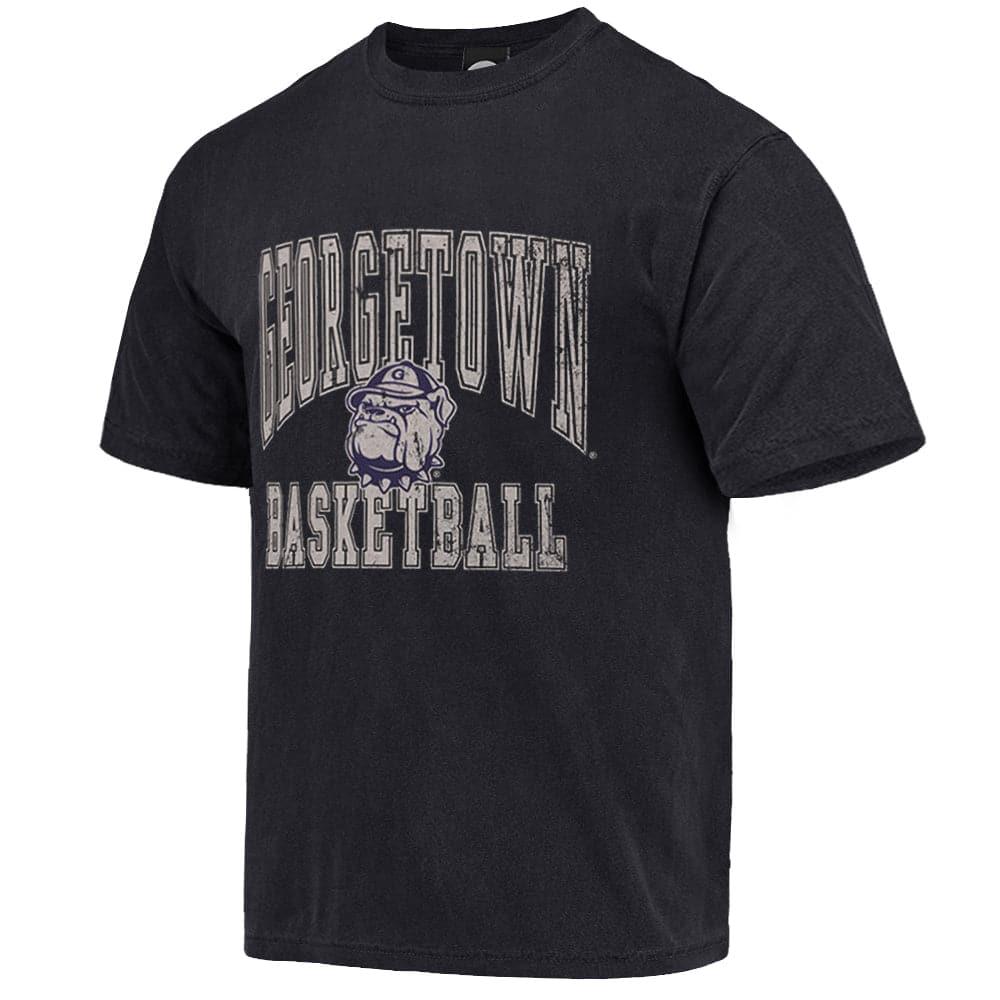 NCAA Branded T-Shirts Georgetown Hoyas NCAA Basketball Arch Vintage T-Shirt - Faded Black
