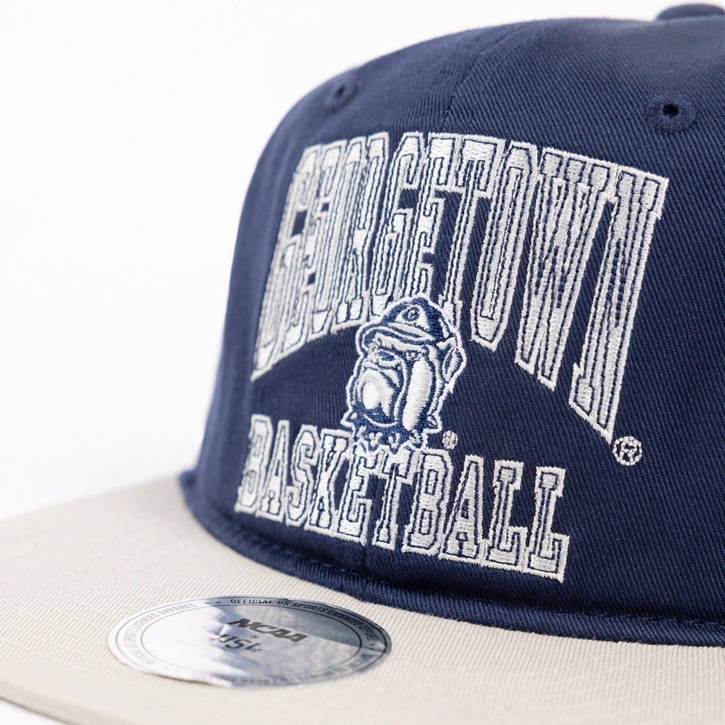 NCAA Branded Caps Georgetown Hoyas NCAA Team Arch Deadstock Snapback Hat - Navy