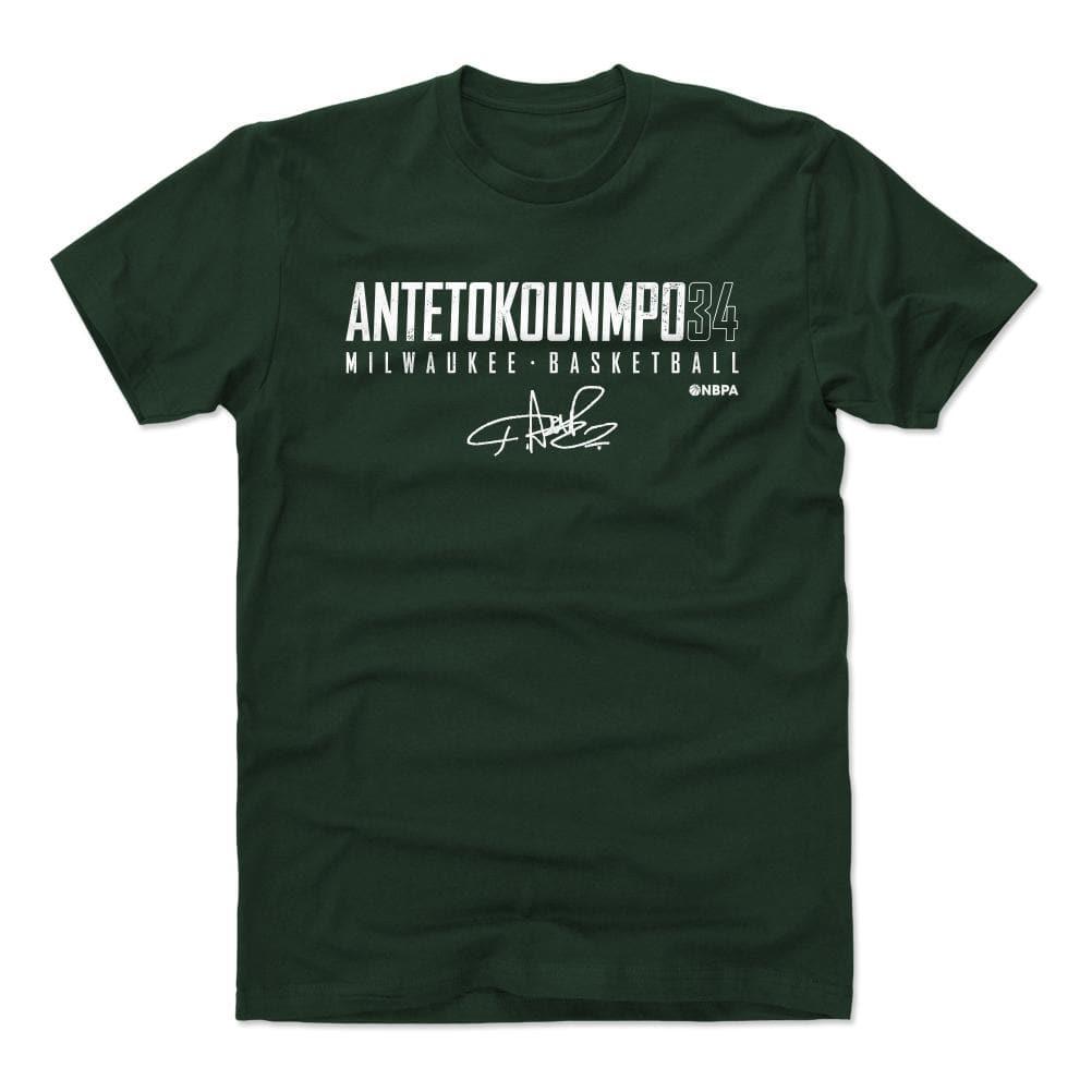 500 Level T-Shirts Giannis Antetokounmpo Milwaukee Bucks 500 Level NBA Elite T-Shirt - Green