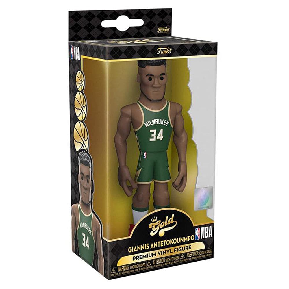 Funko Figures Giannis Antetokounmpo Milwaukee Bucks Funko NBA 5" Vinyl Gold Figure