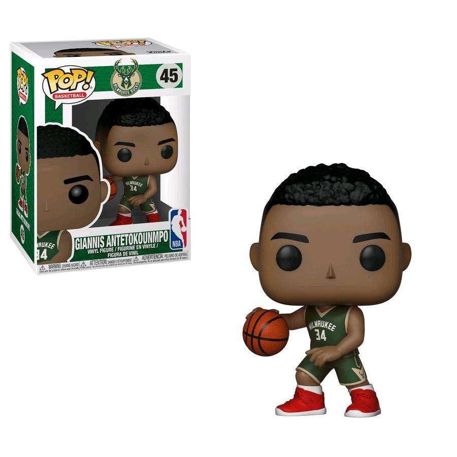 Funko Figures Giannis Antetokounmpo Milwaukee Bucks Funko NBA Pop 3.75" Figure - Green