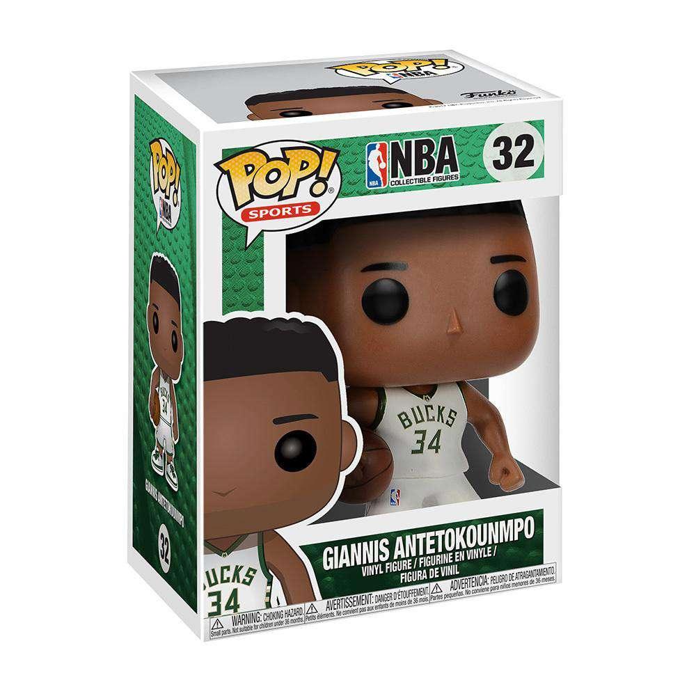 Funko Figures Giannis Antetokounmpo Milwaukee Bucks Funko NBA Pop 3.75" Figure - White