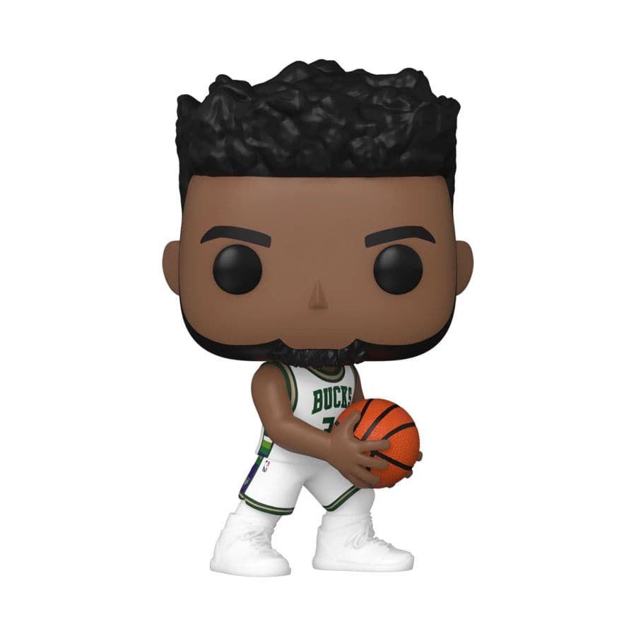 Funko Figures Giannis Antetokounmpo Milwaukee Bucks Funko NBA Pop City Edition Figure - White