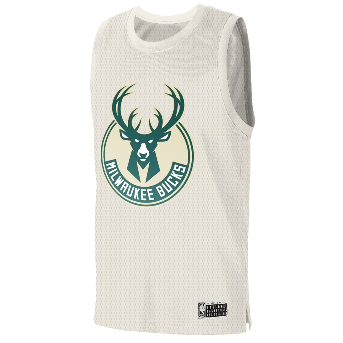 NBA Essentials Jerseys Giannis Antetokounmpo Milwaukee Bucks NBA Essentials Name Number Jersey - Off White