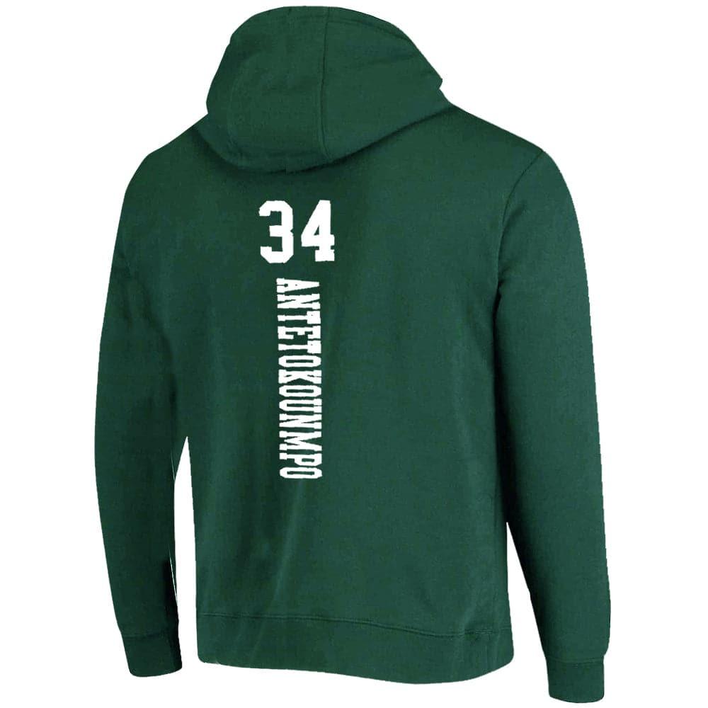 NBA Essentials Jumpers Giannis Antetokounmpo Milwaukee Bucks NBA Player Hoodie Jumper - Green
