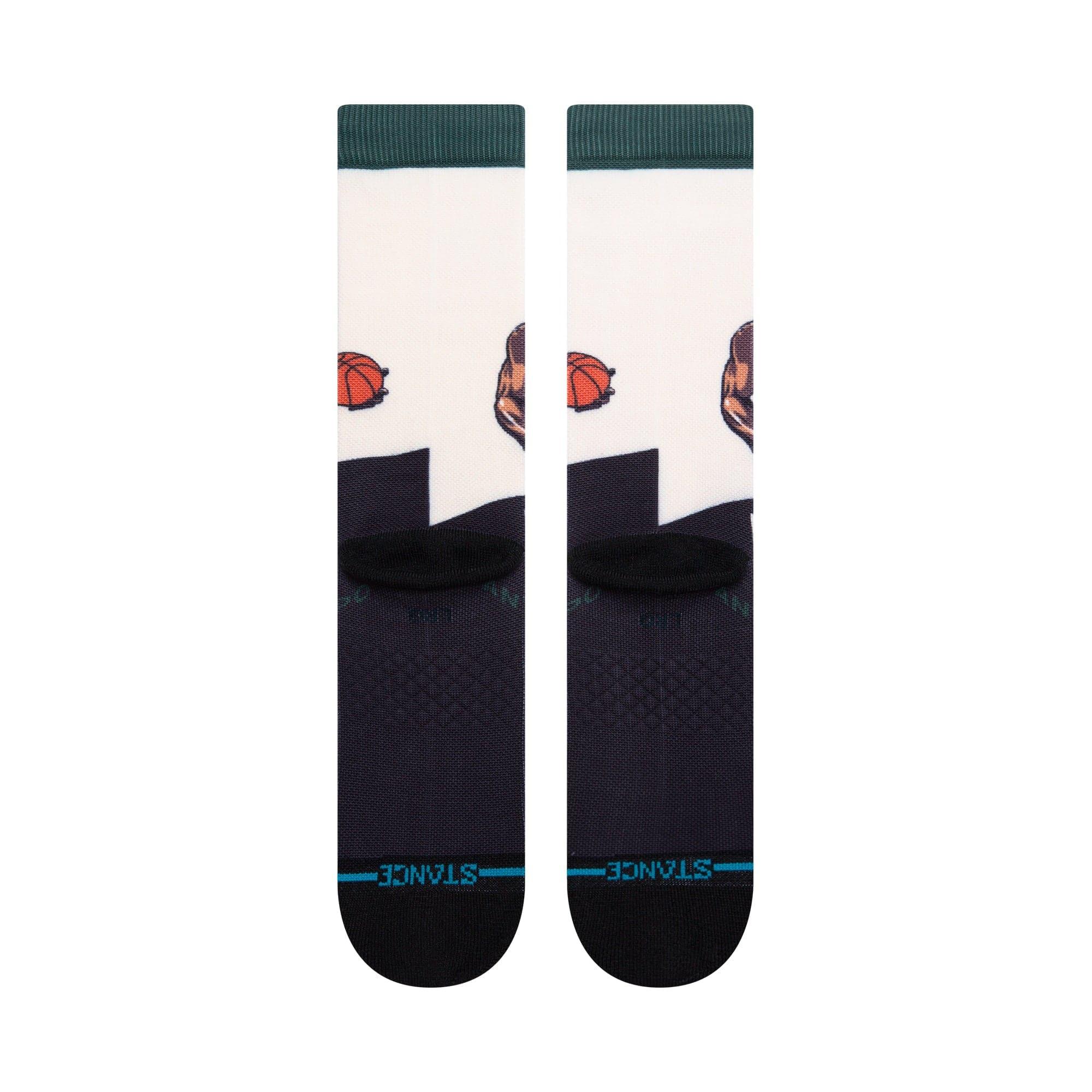 Stance Socks Large (9-12 US) Giannis Antetokounmpo Milwaukee Bucks Stance NBA Graded Crew Socks - Tan