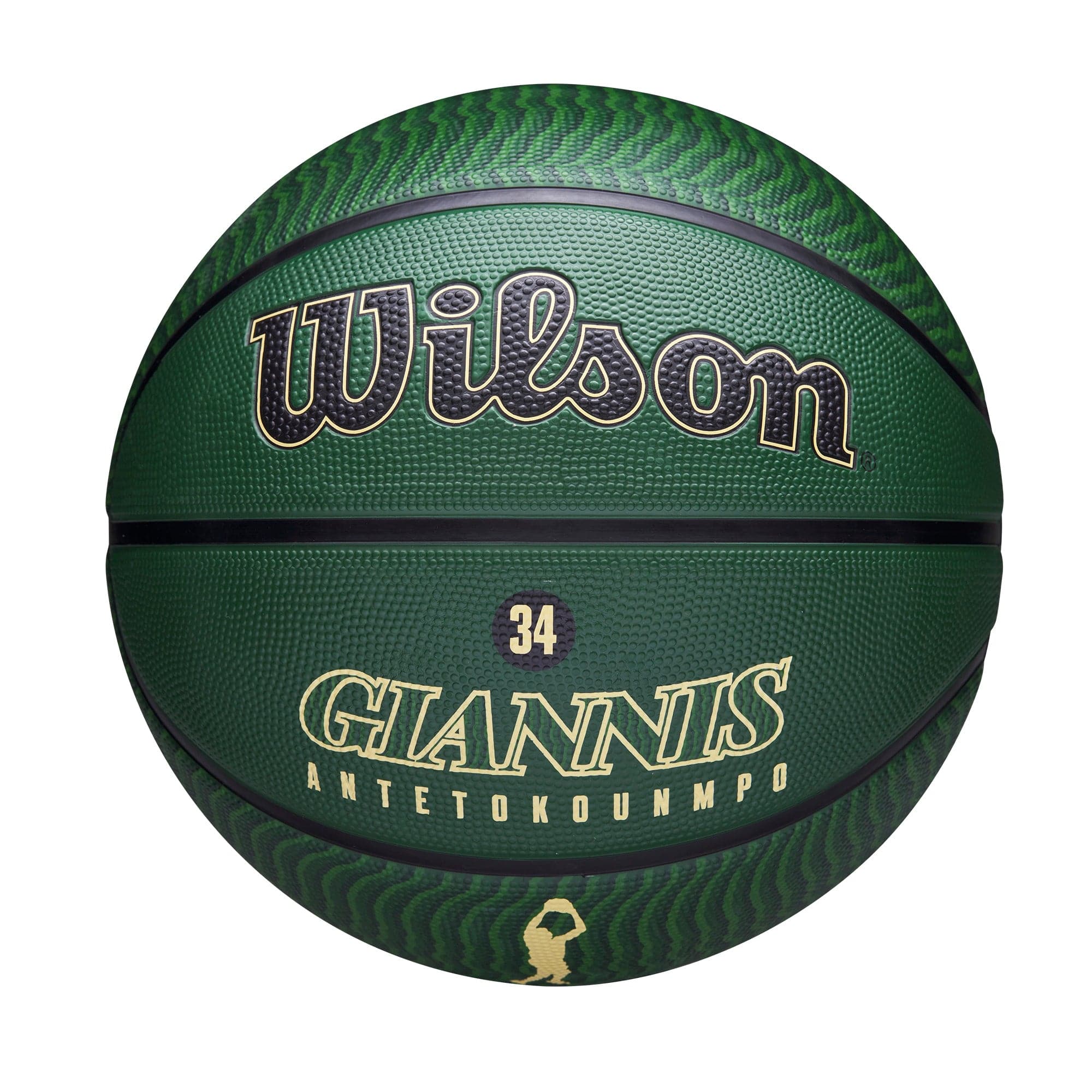 Wilson Sporting Goods Balls Giannis Antetokounmpo Milwaukee Bucks Wilson NBA Icon Basketball - Green