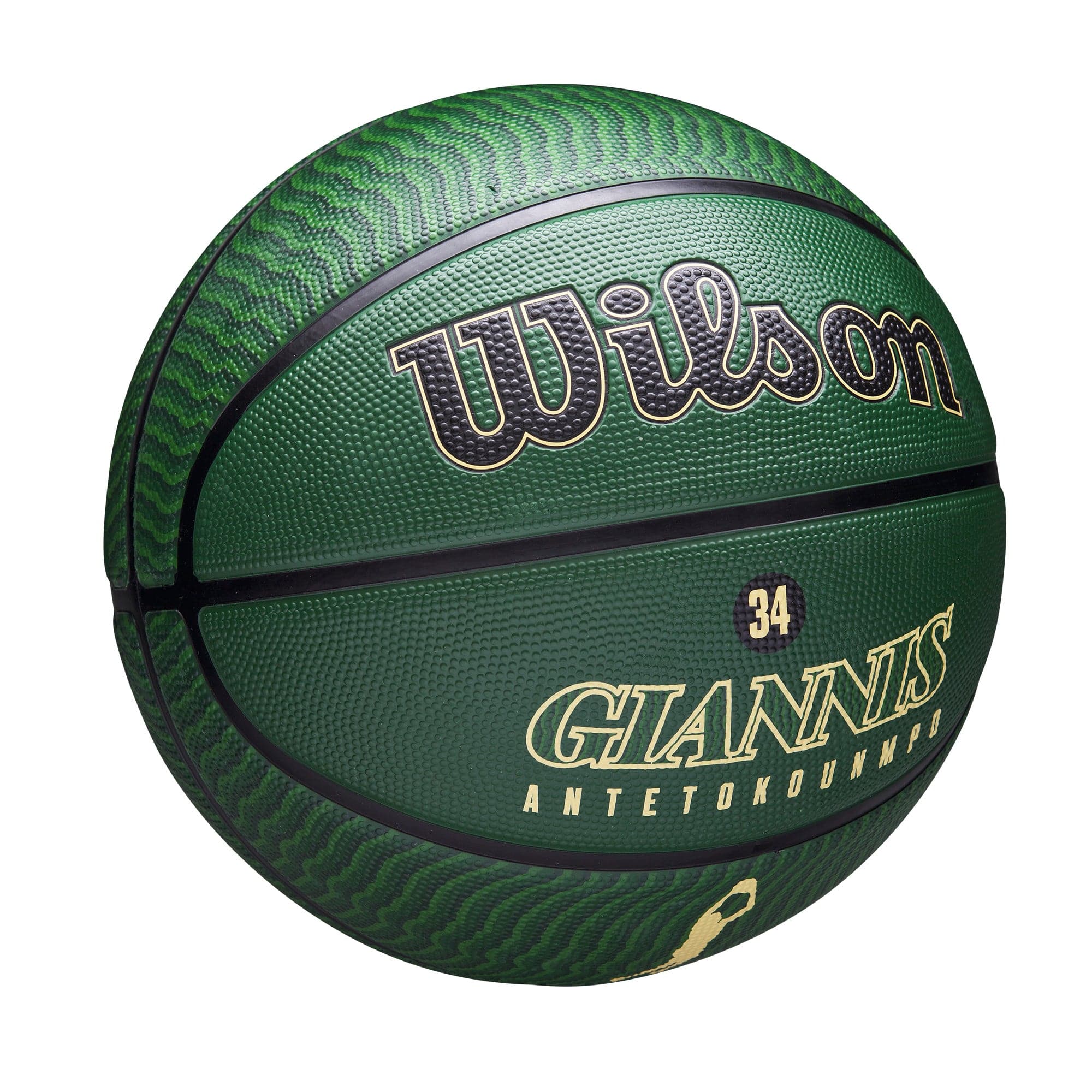 Wilson Sporting Goods Balls Giannis Antetokounmpo Milwaukee Bucks Wilson NBA Icon Basketball - Green