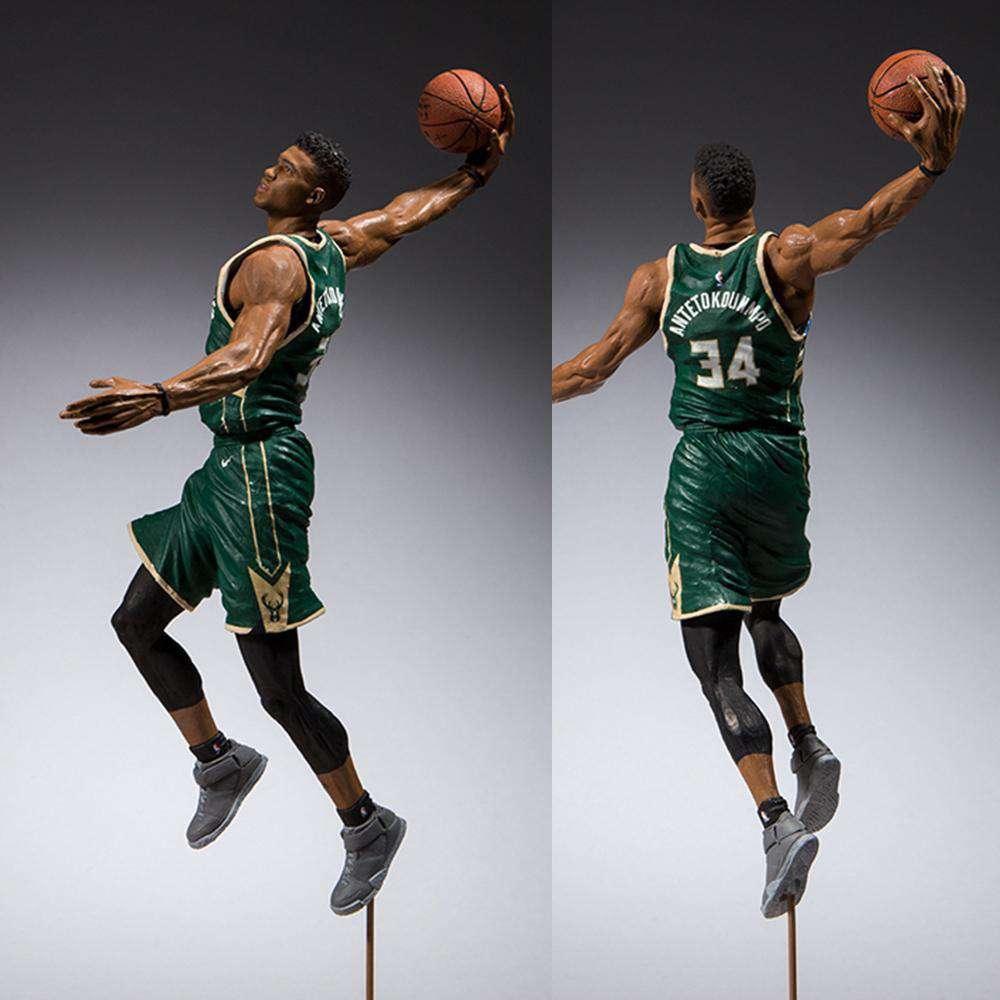 McFarlane Toys Figures Giannis Antetokuonmpo Milwaukee Bucks McFarlane NBA 2K19 Series 7" Figure - Green