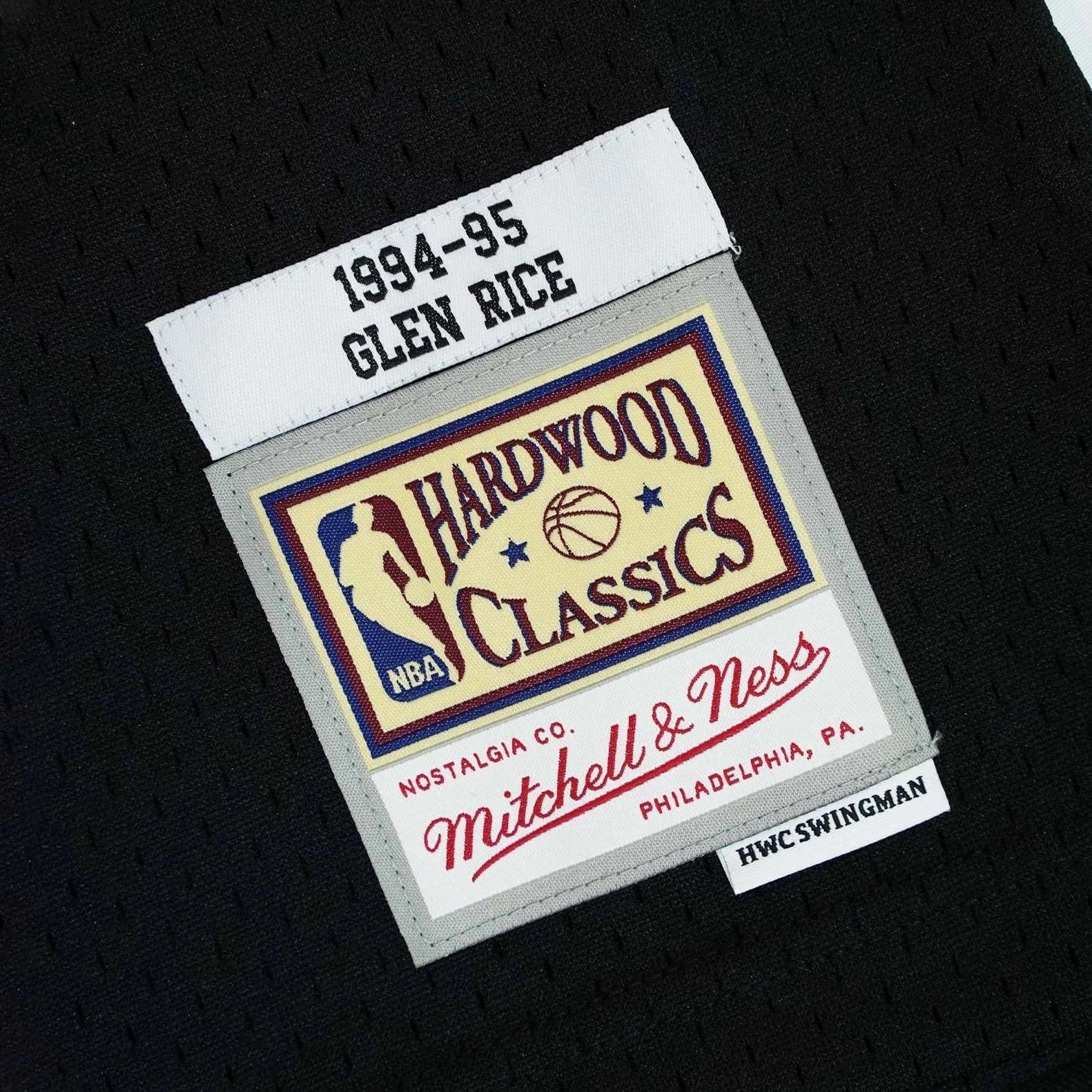 Mitchell And Ness Jerseys Glen Rice Miami Heat Mitchell & Ness NBA 94-95 Swingman Jersey - Black