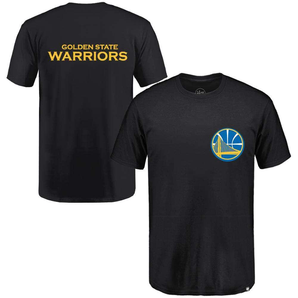 47 Brand T-Shirts Golden State Warriors '47 NBA Backer T-Shirt - Black