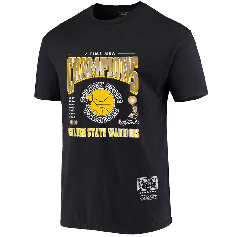 Mitchell And Ness T-Shirts Golden State Warriors Mitchell & Ness NBA 21-22 Champions T-Shirt - Black