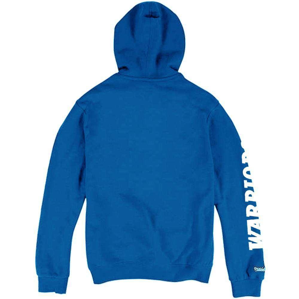 Mitchell And Ness Jumpers Golden State Warriors Mitchell & Ness NBA HWC Wordmark Hoodie Jumper - Blue