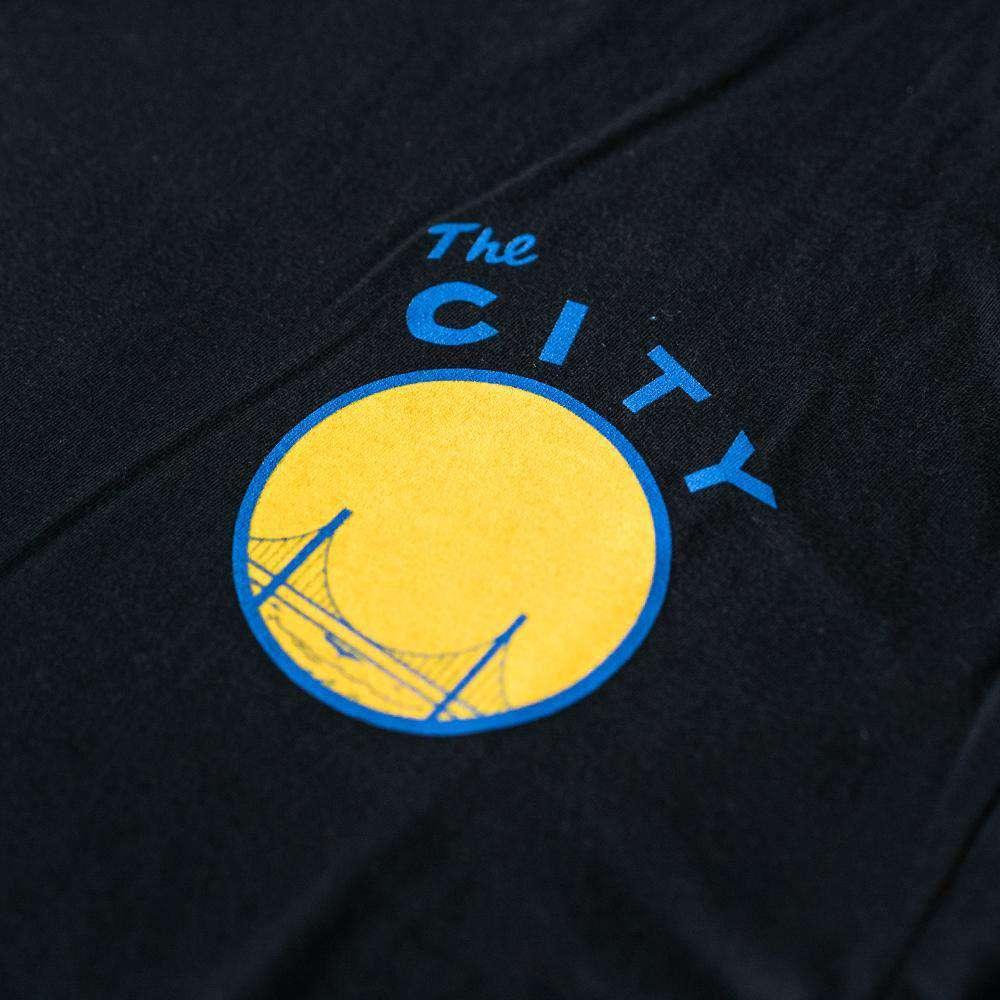 Mitchell And Ness Long Sleeve Tees Golden State Warriors Mitchell & Ness NBA Iconic Long Sleeve T-Shirt - Black