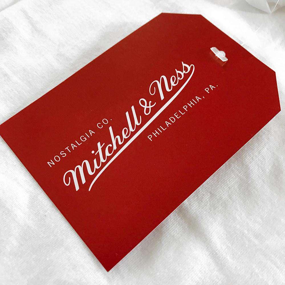 Mitchell And Ness T-Shirts Golden State Warriors Mitchell & Ness NBA Mono Logo T-Shirt - White