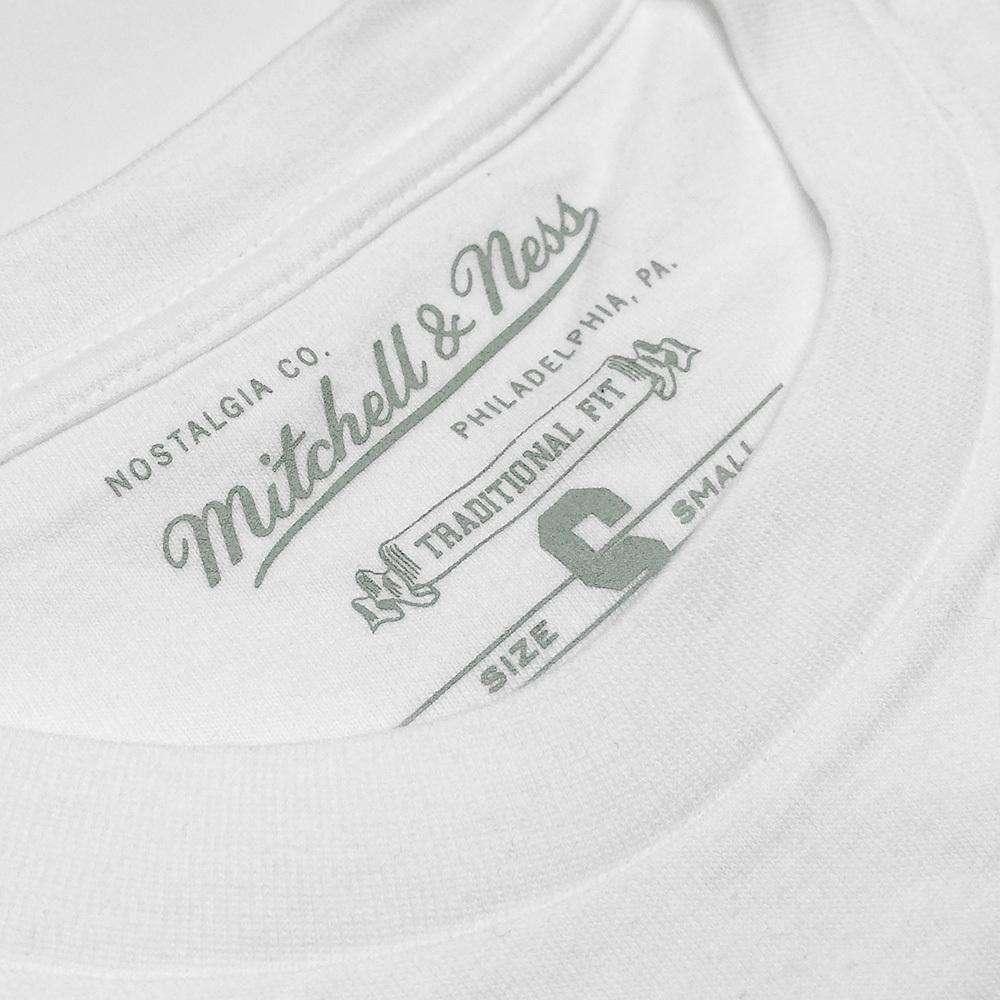 Mitchell And Ness T-Shirts Golden State Warriors Mitchell & Ness NBA Mono Logo T-Shirt - White