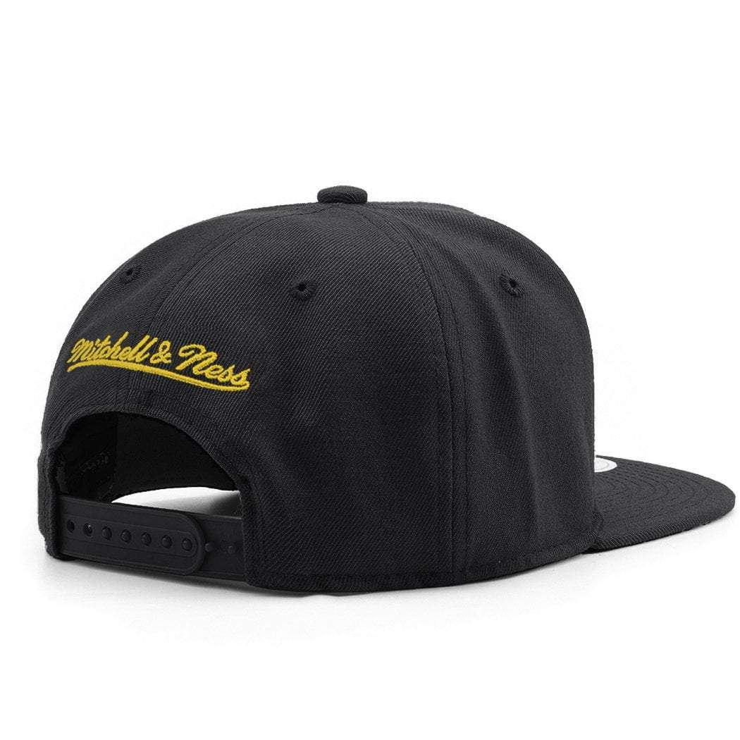 Mitchell And Ness Caps Golden State Warriors Mitchell & Ness NBA Team High Crown Snapback Hat - Black