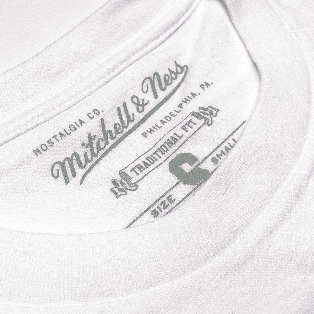 Mitchell And Ness T-Shirts Golden State Warriors Mitchell & Ness NBA Triple Double HWC T-Shirt - White