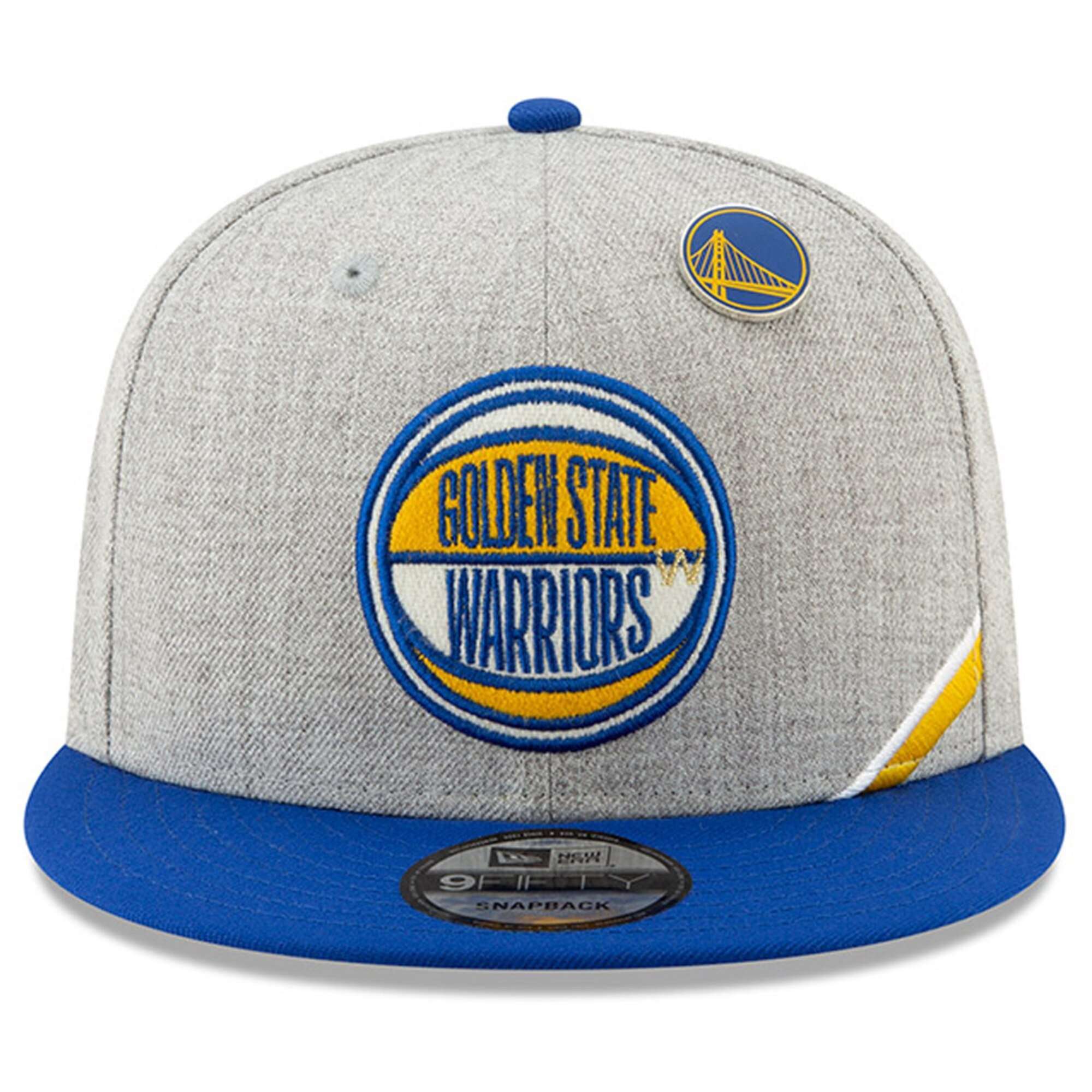 New Era Caps Golden State Warriors New Era 2019 NBA Draft 9FIFTY Snapback Hat - Heather