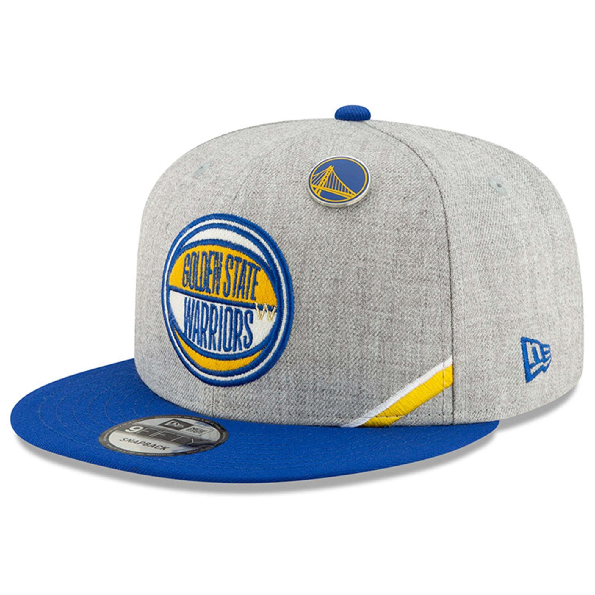 New Era Caps Golden State Warriors New Era 2019 NBA Draft 9FIFTY Snapback Hat - Heather