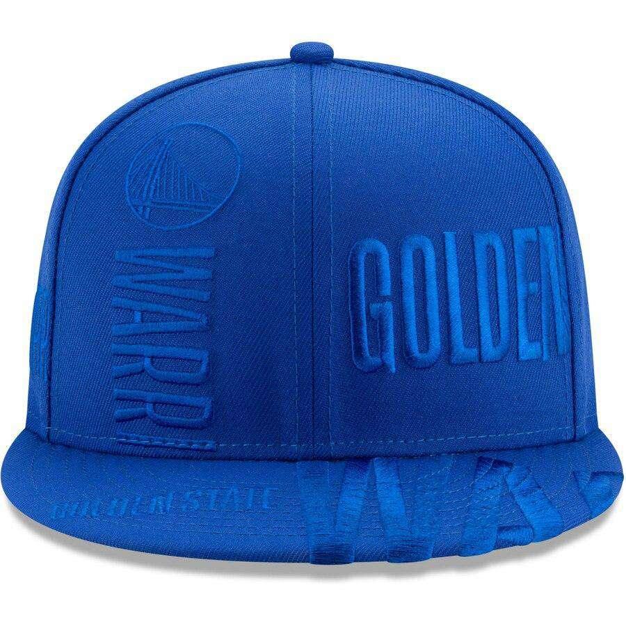 New Era Caps Golden State Warriors New Era NBA 2019 Tonal Tip-Off 9FIFTY Snapback Hat - Blue
