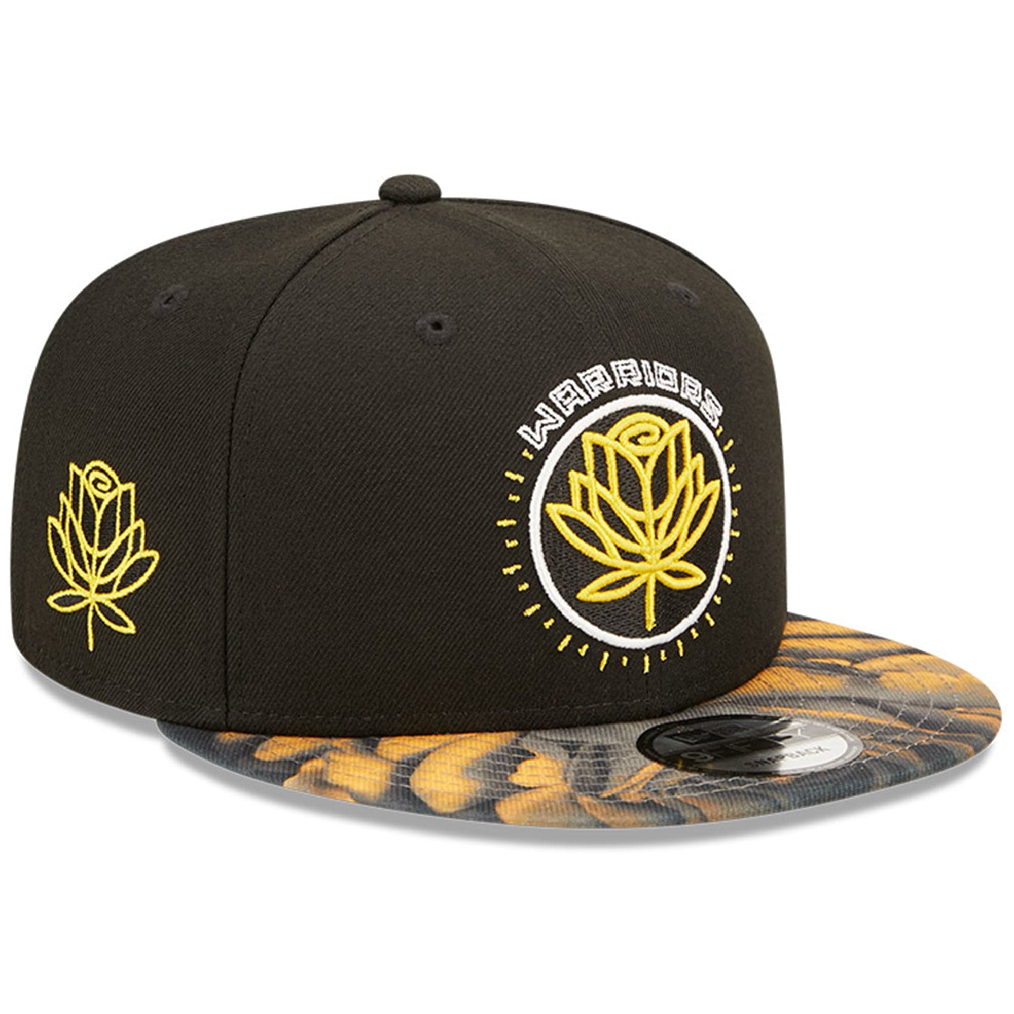 New Era Caps Golden State Warriors New Era NBA 22-23 City Edition 9FIFTY Snapback Hat - Black