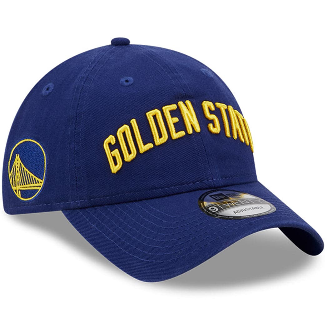 New Era Caps Golden State Warriors New Era NBA 22-23 Statement 9TWENTY Strapback Hat - Blue