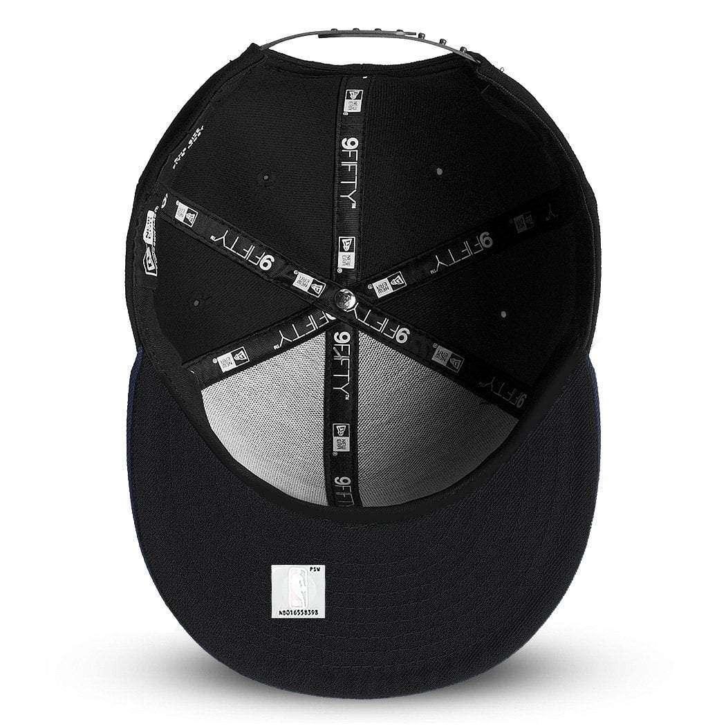New Era Caps Golden State Warriors New Era NBA Black On Black 9FIFTY Snapback Hat
